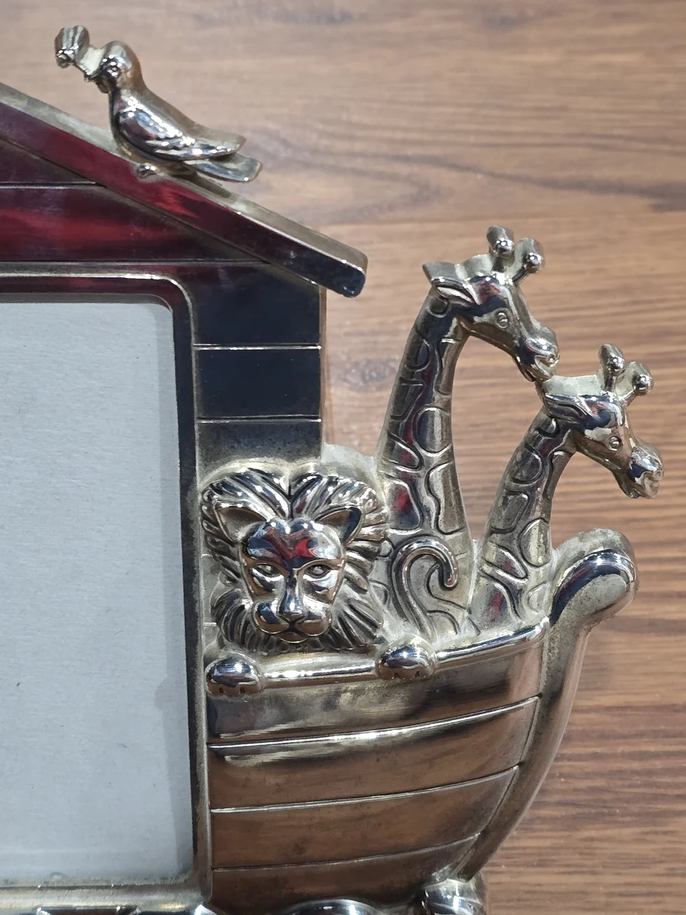 Godinger Silver-Tone Noah's Ark Photo Frame with Animal Accents